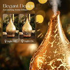 Porseme Essential Oil Diffuser Glass Aromatherapy Ultrasonic Humidifier - Image 7