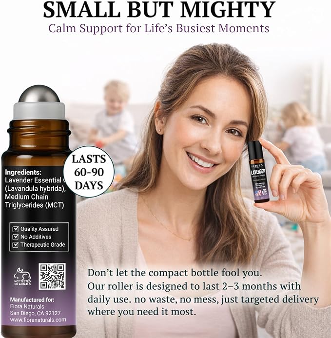 Lavender Essential Oil Roll On – Pre-diluted Calming Lavender Oil - Image 5