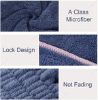 Jseng 2PC Microfiber Hair Drying Caps, Extrame Soft & Ultra Absorbent, Fast - Image 4