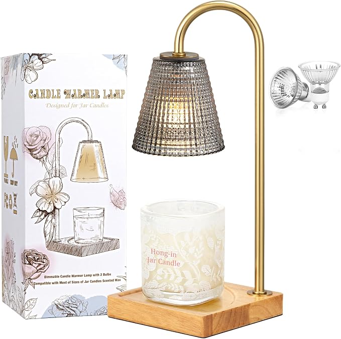 Hong-in Black and Gold Candle Warmer Lamp - Image 8