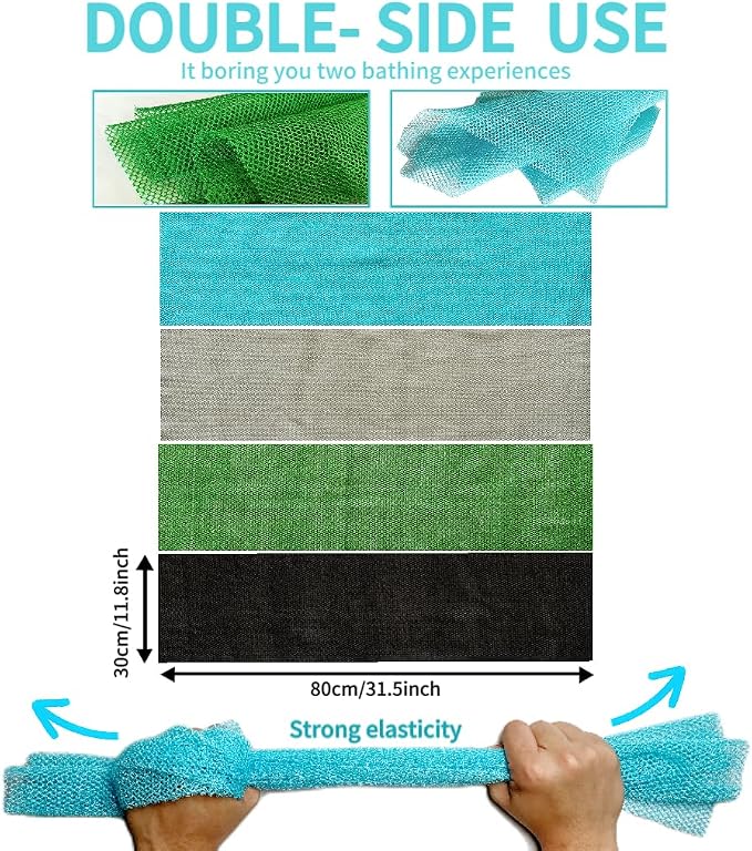 African Exfoliating Net, African Net Sponge, Nylon African Bathing Sponge Net - Image 3