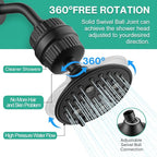 Cobbe 6-Setting High Pressure Filtered Shower Head Combo, Detachable Rain - Image 7