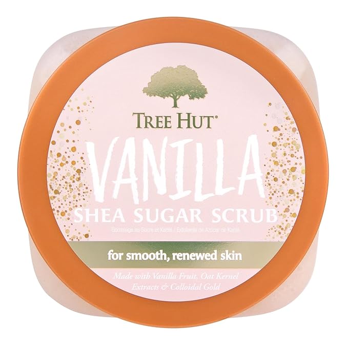 Tree Hut Vanilla Shea Sugar Scrub, Mothers Day Gifts, Exfoliating & Hydrating - Image 2