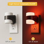 L LOHAS LED Colored Night Lights Plug into Wall, 3 Brightness Level, 1W Low - Image 3
