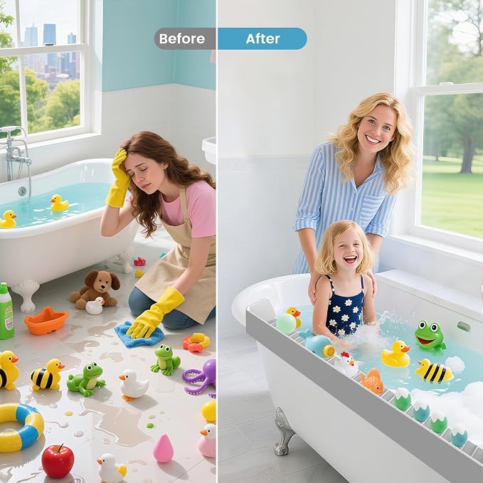 Bathtub Splash Guard PlayPad Shelf Area - Image 3