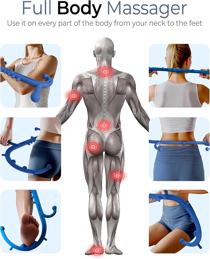 Back and Neck Massager for Pain Relief Deep Tissue, Upgraded Full Body Trigger - Image 2