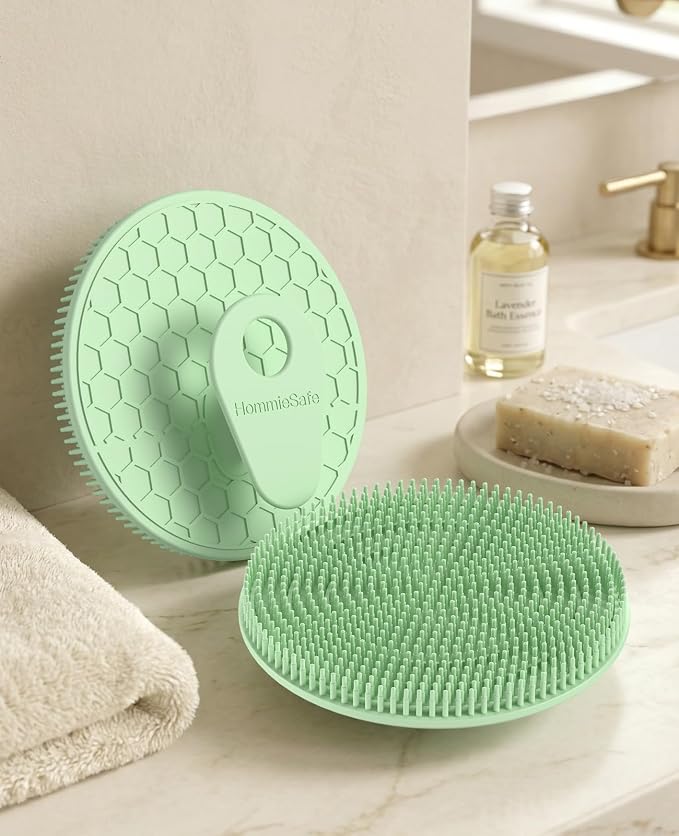 Soft Silicone Shower Brush Body Wash Bath Exfoliating Skin Massage Scrubber - Image 7