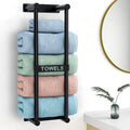 STWWO Towel Racks for Bathroom Wall Mounted, 22inch Wall Towel Rack for Rolled by STWWO