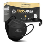 KN95 Face Masks Black Adults by FACEMOON