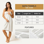 REDKISS Ultra Soft 6 Piece Towel Set, Premium White Towels - Image 5