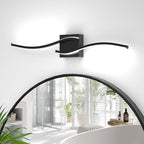 Espird 23inch Led Bathroom Vanity Light Bar, Matte Black 5CCT Dimmable by Espird