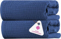 CASA COPENHAGEN Waffle 2Pcs 100% Egyptian Cotton Large Designer Bathsheet by CASACOPENHAGEN