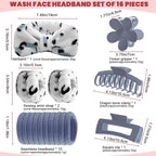 16 Pcs Skincare Headband Set, Face Washing Headband - Image 2