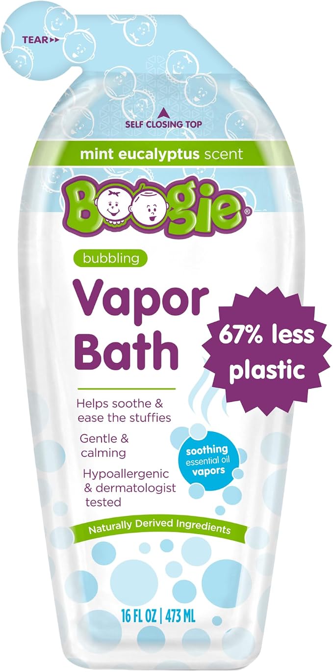 Boogie Kids Botanical Bubble Bath, Soothing Vapor, Made by BoogieBrand