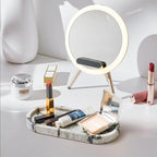 WORHE Natural Marble Vanity Tray Luxury Oval Stone Trays - Image 6