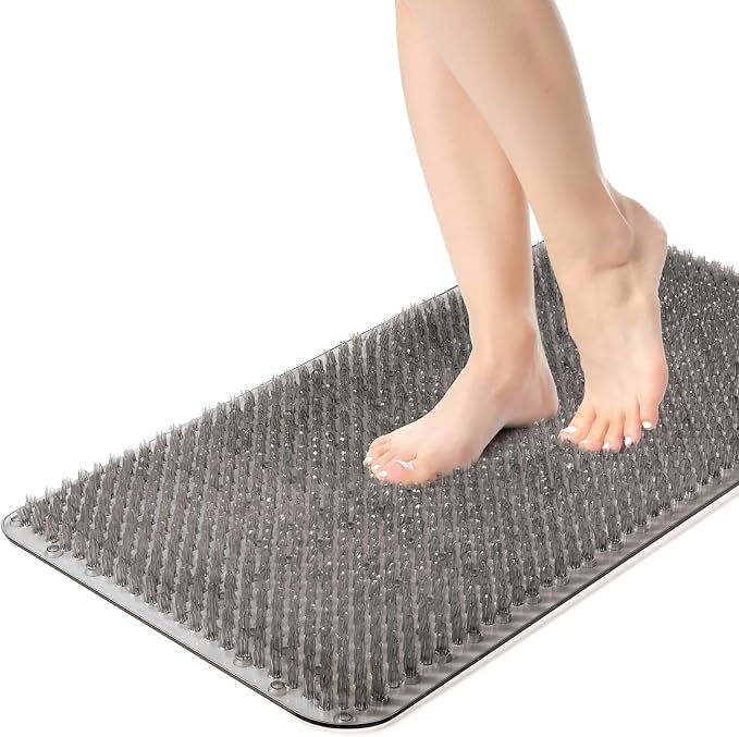 Yolife Shower Foot Scrubber Mat, Anti-Slip Bath Mat by yolife