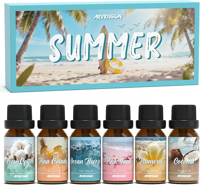 ARVIDSSON Summer Essential Oils Set, Tropical Fragrance Oil by ARVIDSSON