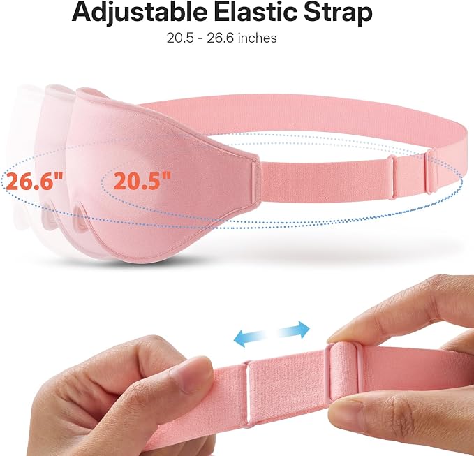 LitBear Long Lash Sleep Mask for Women Men Side Sleeper, 3D Contoured Light - Image 8