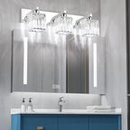 Aipsun Vanity Light Fixtures Crystal Bathroom Lighting Fixtures Chrome Vanity - Image 2