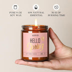 AOOVOO Hello Spring Candles - 9 oz Lilac Scented Candles - Image 4