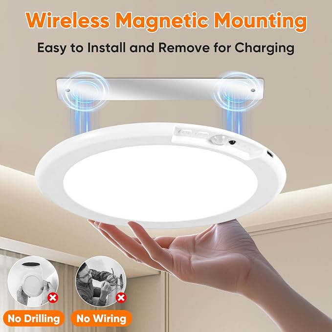 Bairth Rechargeable Motion Sensor Ceiling Lights - Image 3