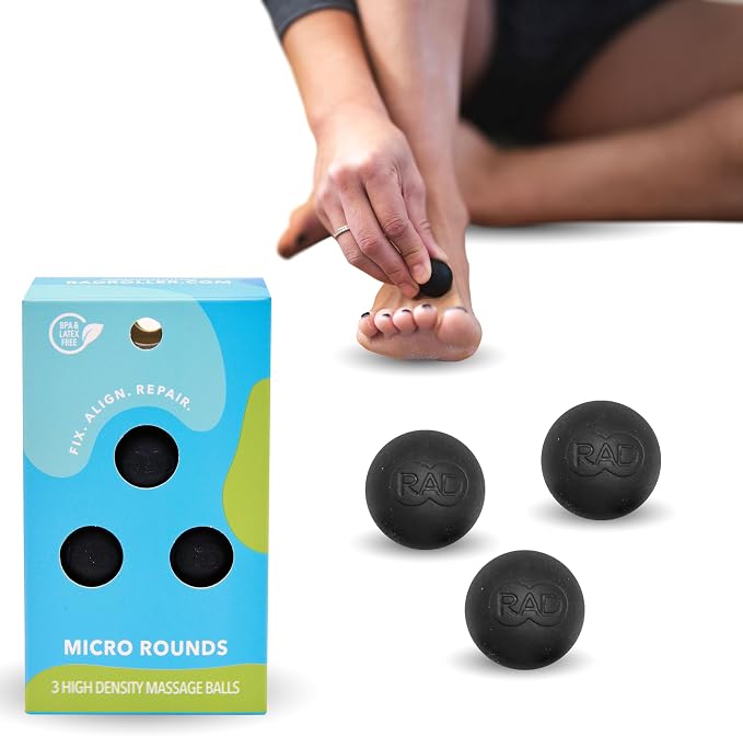 RAD Micro Rounds – Yoga Deep Tissue Massage Ball Set – Targeted Myofascial by RAD