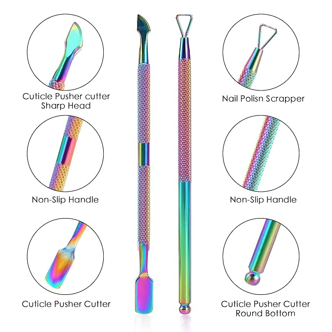Cuticle Trimmer with Cuticle Pusher and Cutter, YINYIN Cuticle Remover Cutter - Image 3