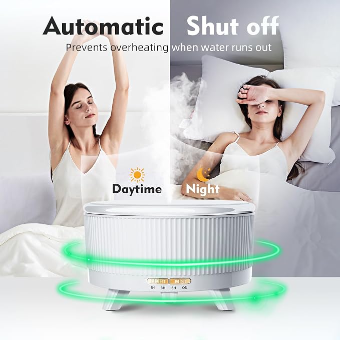500ML Large Capacity Essential Oil Diffuser, Ultrasonic Aromatherapy Diffuser - Image 2