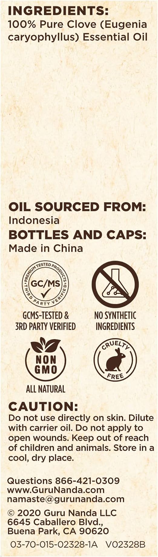 GuruNanda Clove Essential Oil, 100% Pure, Natural and Undiluted Aromatherapy Oil - Image 7