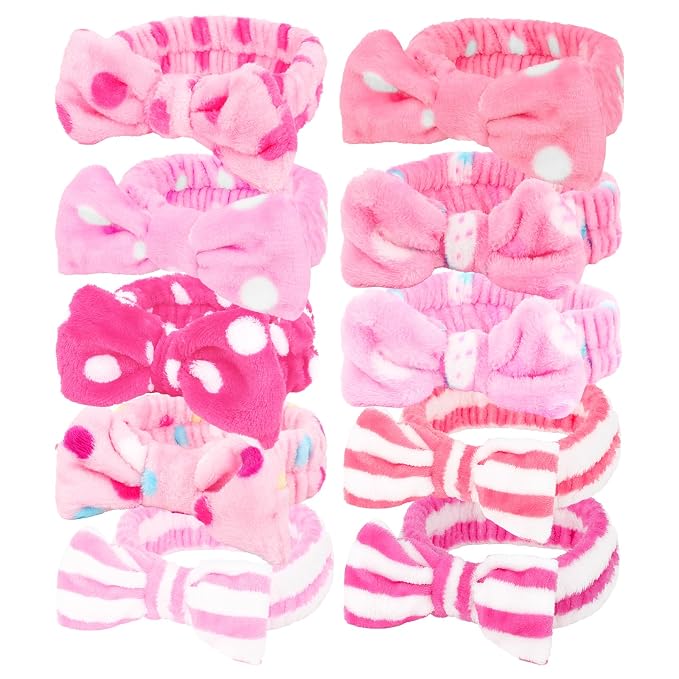 Casoty 10 Pcs Skincare Headbands, Spa Headband by Casoty