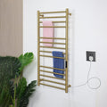 Gold Wall Mounted Heated Towel Rack, Timer & Temperature Control Electric Towel by MEIJIELUOHEATEDWARMERRACKS