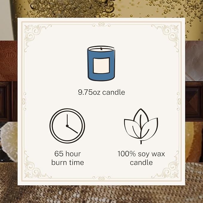 Hotel Lobby Blue Skies Candle – Luxury Hand-Poured 9.75oz Soy Wax - Image 4