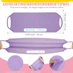 4 Pack Exfoliating Washcloth Back Scrubber Set, 2 Exfoliating Body Scrubber - Image 2