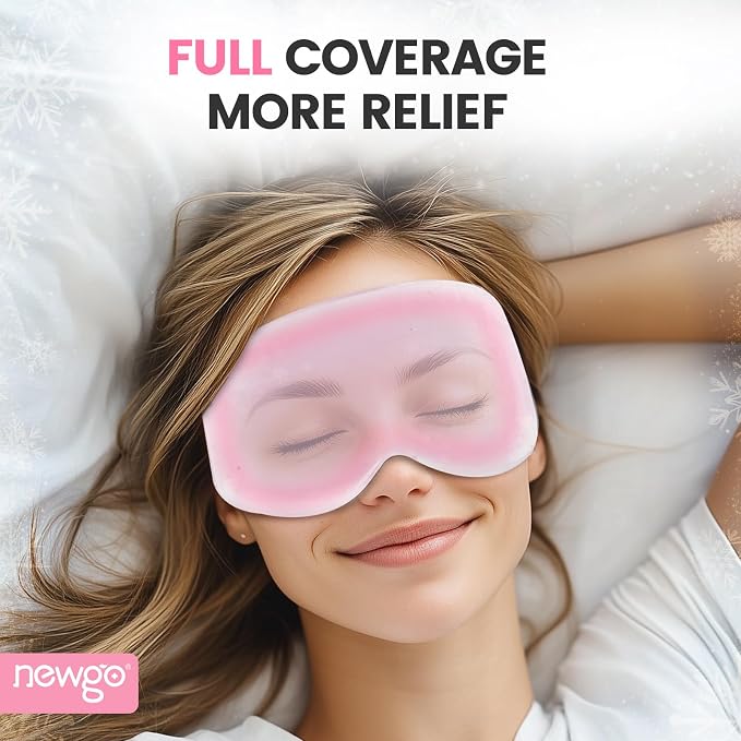 NEWGO Cooling Gel Eye Mask 3D Soft Cold Eye Mask, Eye Ice Pack - Image 2