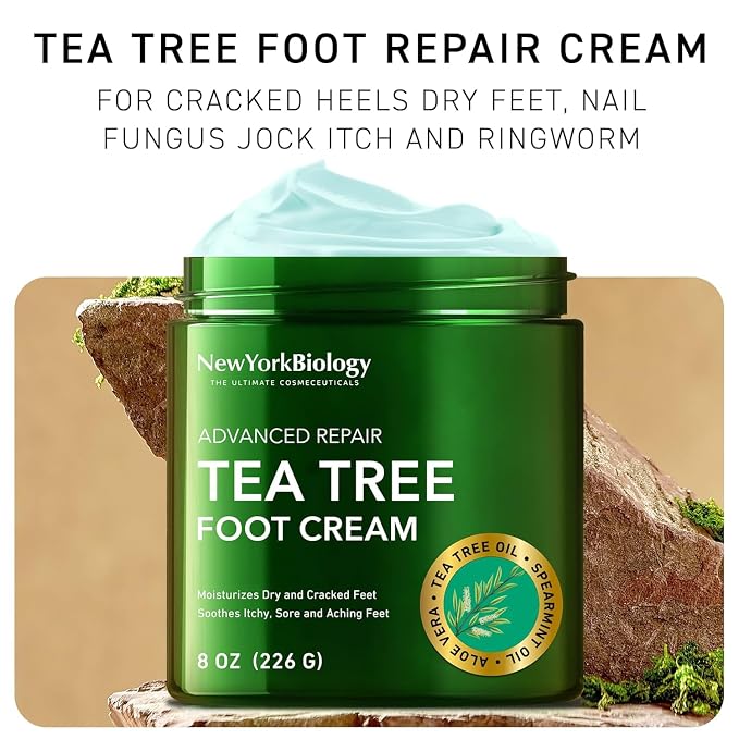 New York Biology Tea Tree Oil Foot Cream - Image 4