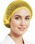Disposable Bouffant Caps 21 Inch Non Woven Hair Net Elastic Head Cover by C-Cure