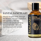 Santal Sanctuary Fragrance Oil Essential Oil, MAYJAM 3.38FL.OZ Santal Sanctuary - Image 3