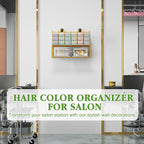 2 Pack Hair Color Organizer Hair Color Display Rack Wall Mounted Dye Storage - Image 6