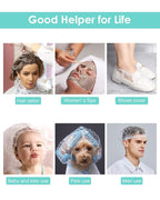Auban Disposable Shower Cap, Spa Salon Hotel and Home Use, Portable Travel - Image 6