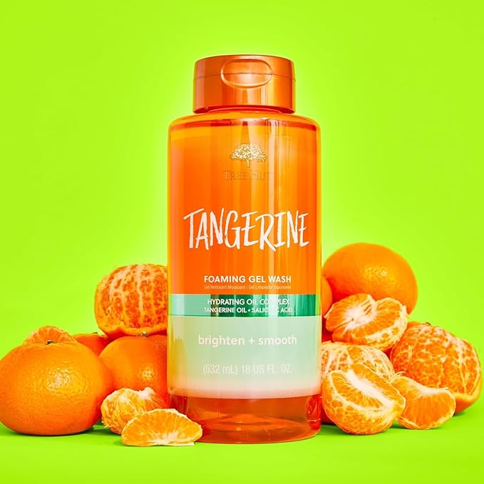 Tree Hut Tangerine Foaming Gel Wash, Hydrating & Moisturizing Body Wash - Image 6