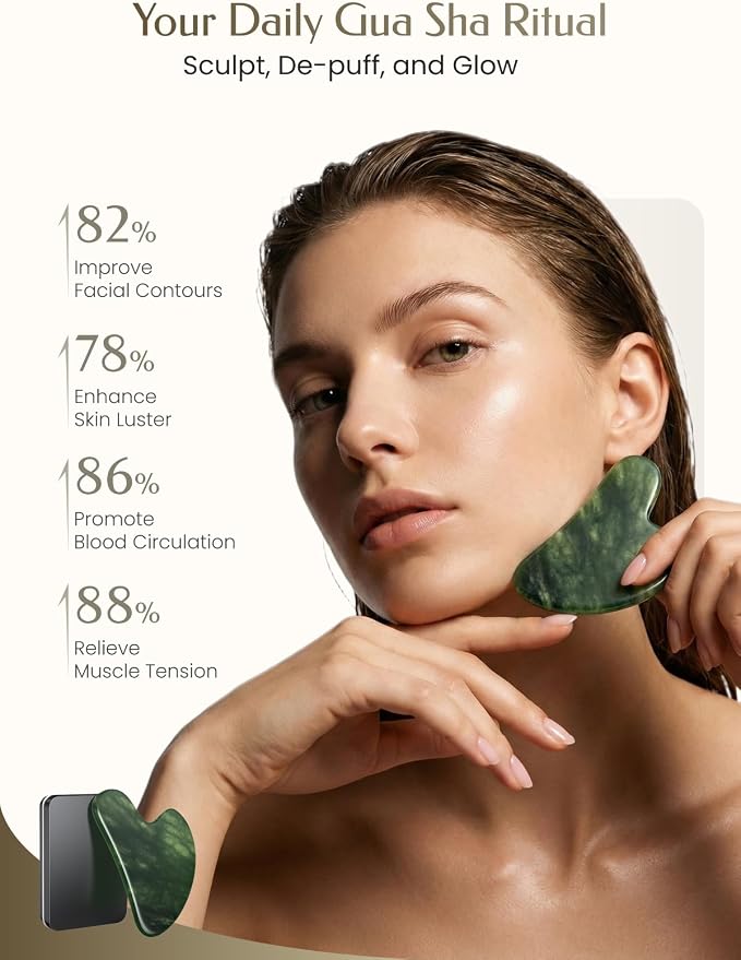 Gua Sha Facial Tool – Jade Guasha Tool - Image 2