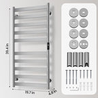 Electric Towel Warmer Rack, 10-Bar Stainless Steel Heated Tower Rack - Image 7
