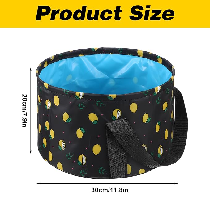 Molain Foldable Bucket for Soaking Feet, Portable Foot Bath Tub Spa Basin Black - Image 5