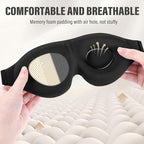 YIVIEW Sleep Mask for Side Sleeper, Complete Light Blocking 3D Sleeping Eye Mask - Image 5