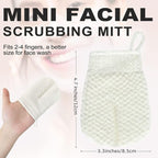 MIG4U 3 PCS Exfoliating Facial Scrubber Mitt, Face Cleanser Wash Mittens - Image 6
