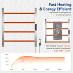 Heated Towel Racks for Bathroom, Hot Towel Warmer 4 Bars - Image 5