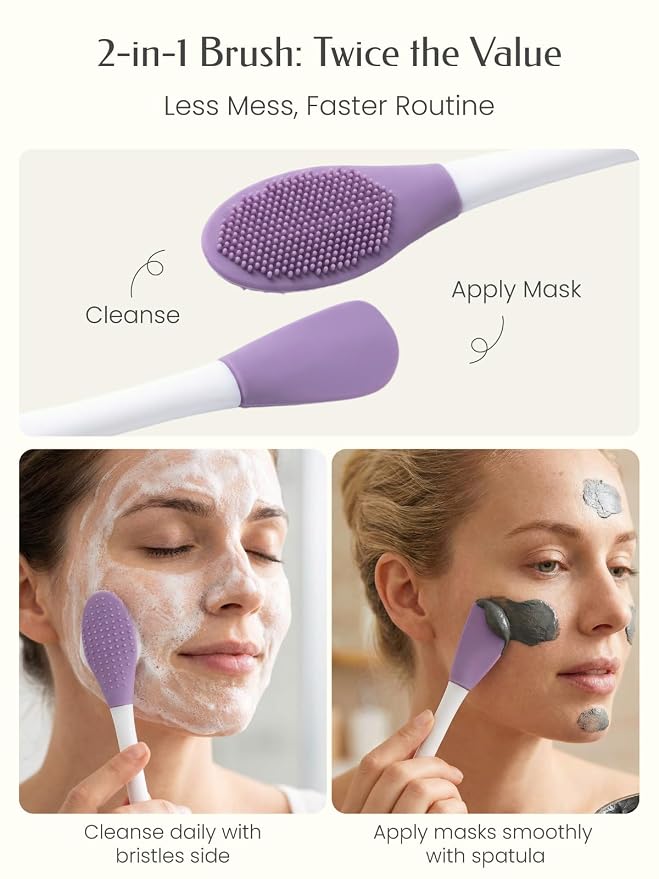 5PCS Face Roller & Gua Sha Facial Tools, Face Massage - Image 5