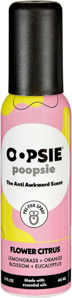 OOPSIE POOPSIE Flower Citrus Before & After You Go Toilet Spray 2oz by OopsiePoopsie