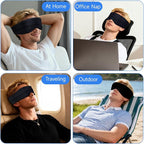 Cotton Sleep Eye Mask for Women Men, 100% Blocking Light Eye Mask Sleeping for - Image 5