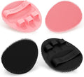 Silicone Body Scrubber 4PCS, 360° Anti-Slip & Enlarged Exfoliating Bath Glove by GEENOA